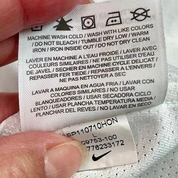 Nike Dri-FIT White Racerback Tank Top Large - Picture 9 of 13